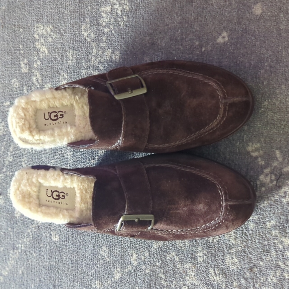 Ugg Brown Suede Mules size 7